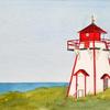 Lighthouse
Original watercolour on 140 lb cold-pressed paper
8" x 18";
archival matting, framed.

Prints also available